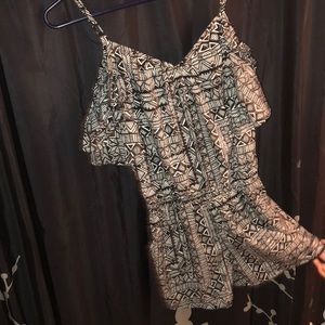 A stripped romper